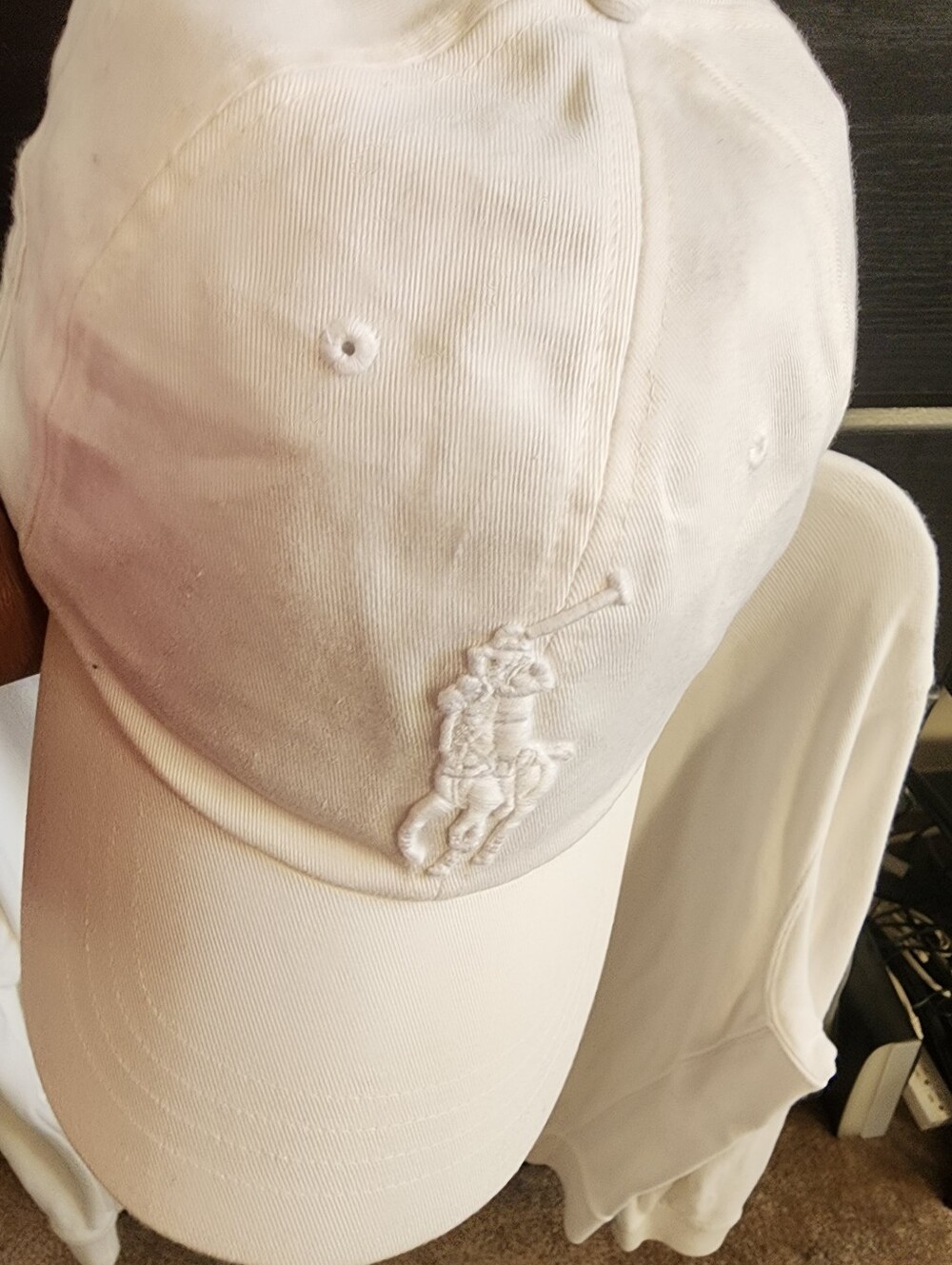 Ralph Lauren White Polo Zip Track Jacket And Matching Cap. - Picture 10 of 13